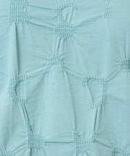 NGKGE47170 GIANNI LO GIUDICE(ジャンニ ロ ジュディチェ) [洗える・日本製]麻混シャーリングフレンチスリーブカットソー ライトブルー