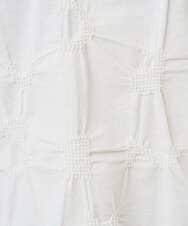 NGKGE47170 GIANNI LO GIUDICE(ジャンニ ロ ジュディチェ) [洗える・日本製]麻混シャーリングフレンチスリーブカットソー ライトブルー