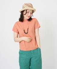 NGKGE48110 GIANNI LO GIUDICE(ジャンニ ロ ジュディチェ) [洗える・日本製]綿麻ボトルネック天竺カットソー ライトブルー