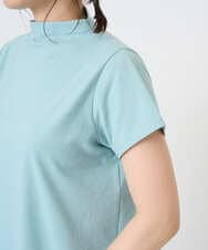 NGKGE48110 GIANNI LO GIUDICE(ジャンニ ロ ジュディチェ) [洗える・日本製]綿麻ボトルネック天竺カットソー ライトブルー