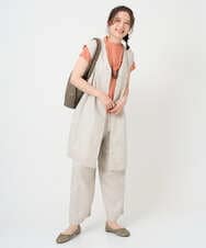 NGKGE48110 GIANNI LO GIUDICE(ジャンニ ロ ジュディチェ) [洗える・日本製]綿麻ボトルネック天竺カットソー ライトブルー