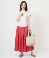 NGKGE48110 GIANNI LO GIUDICE(ジャンニ ロ ジュディチェ) [洗える・日本製]綿麻ボトルネック天竺カットソー ライトブルー