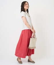 NGKGE48110 GIANNI LO GIUDICE(ジャンニ ロ ジュディチェ) [洗える・日本製]綿麻ボトルネック天竺カットソー ライトブルー