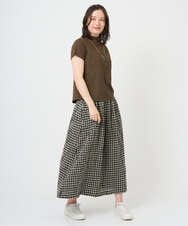 NGKGE48110 GIANNI LO GIUDICE(ジャンニ ロ ジュディチェ) [洗える・日本製]綿麻ボトルネック天竺カットソー ライトブルー