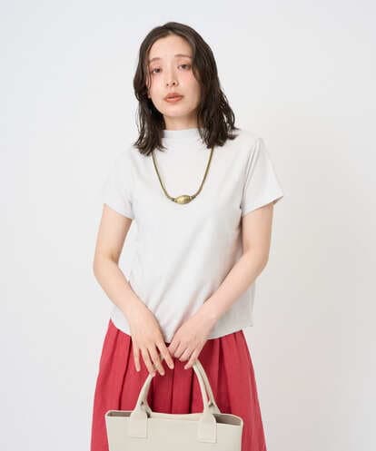 NGKGE48110 GIANNI LO GIUDICE [洗える・日本製]綿麻ボトルネック天竺カットソー