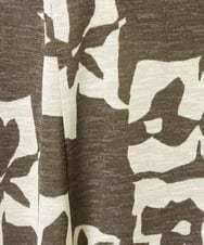 NGKGE50270 GIANNI LO GIUDICE(ジャンニ ロ ジュディチェ) [洗える・日本製]アイアスポップフラワープリントイレヘムカットソー カーキ