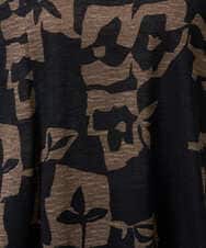 NGKGE50270 GIANNI LO GIUDICE(ジャンニ ロ ジュディチェ) [洗える・日本製]アイアスポップフラワープリントイレヘムカットソー カーキ