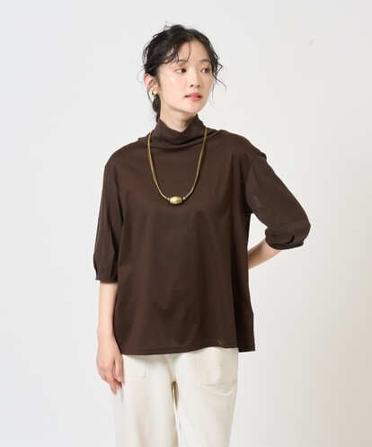 NGKGE52180  [洗える・日本製]天竺シルケットカットソー