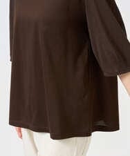 NGKGE52180 GIANNI LO GIUDICE(ジャンニ ロ ジュディチェ) [洗える・日本製]天竺シルケットカットソー ブラウン