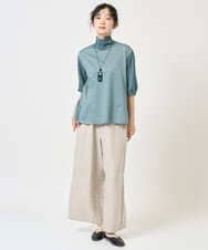 NGKGE52180 GIANNI LO GIUDICE(ジャンニ ロ ジュディチェ) [洗える・日本製]天竺シルケットカットソー ブラウン