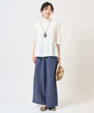 NGKGE52180 GIANNI LO GIUDICE(ジャンニ ロ ジュディチェ) [洗える・日本製]天竺シルケットカットソー ブラウン