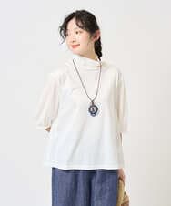 NGKGE52180 GIANNI LO GIUDICE(ジャンニ ロ ジュディチェ) [洗える・日本製]天竺シルケットカットソー ブラウン