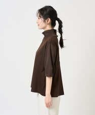 NGKGE52180 GIANNI LO GIUDICE(ジャンニ ロ ジュディチェ) [洗える・日本製]天竺シルケットカットソー ブラウン