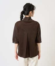 NGKGE52180 GIANNI LO GIUDICE(ジャンニ ロ ジュディチェ) [洗える・日本製]天竺シルケットカットソー ブラウン