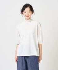 NGKGE52180 GIANNI LO GIUDICE(ジャンニ ロ ジュディチェ) [洗える・日本製]天竺シルケットカットソー ホワイト