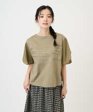 NGKGE53250 GIANNI LO GIUDICE(ジャンニ ロ ジュディチェ) [洗える・日本製]シルケット天竺カットソー カーキ