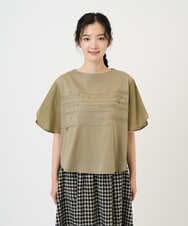 NGKGE53250 GIANNI LO GIUDICE(ジャンニ ロ ジュディチェ) [洗える・日本製]シルケット天竺カットソー カーキ