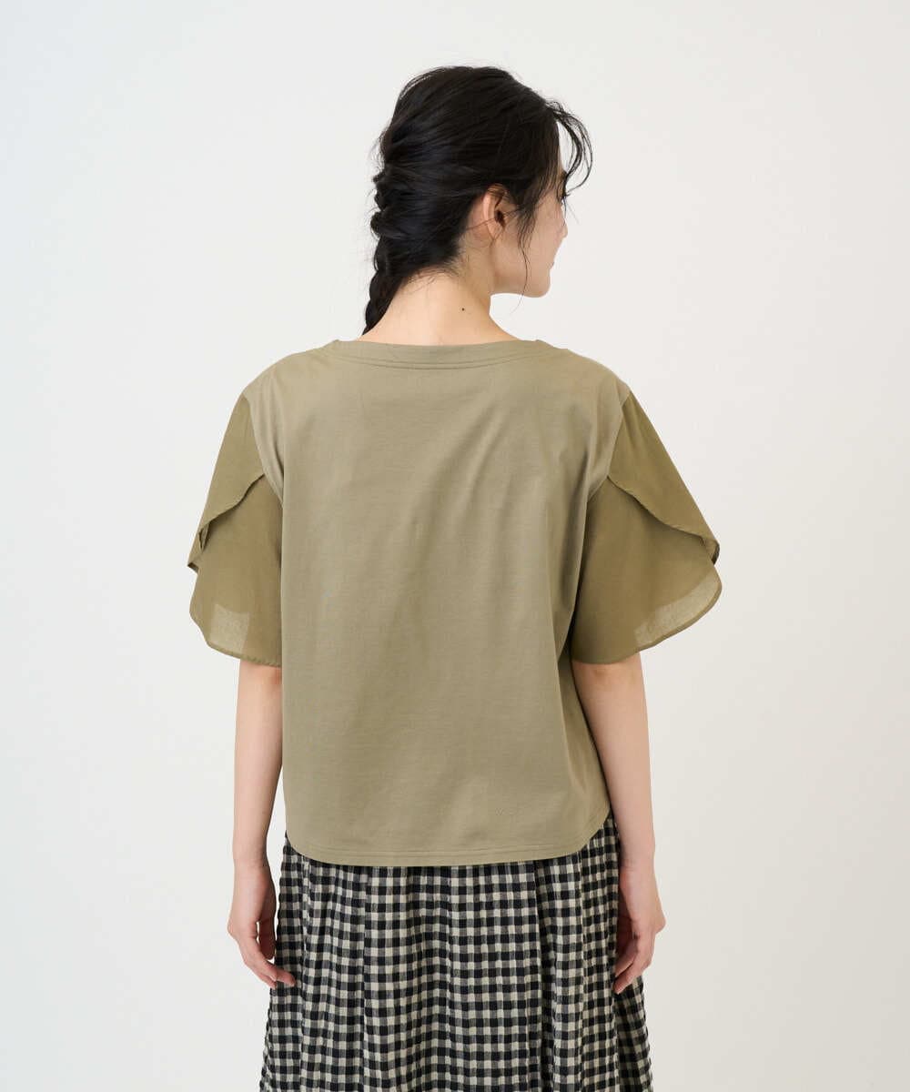 NGKGE53250 GIANNI LO GIUDICE(ジャンニ ロ ジュディチェ) [洗える・日本製]シルケット天竺カットソー カーキ