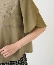 NGKGE53250 GIANNI LO GIUDICE(ジャンニ ロ ジュディチェ) [洗える・日本製]シルケット天竺カットソー カーキ