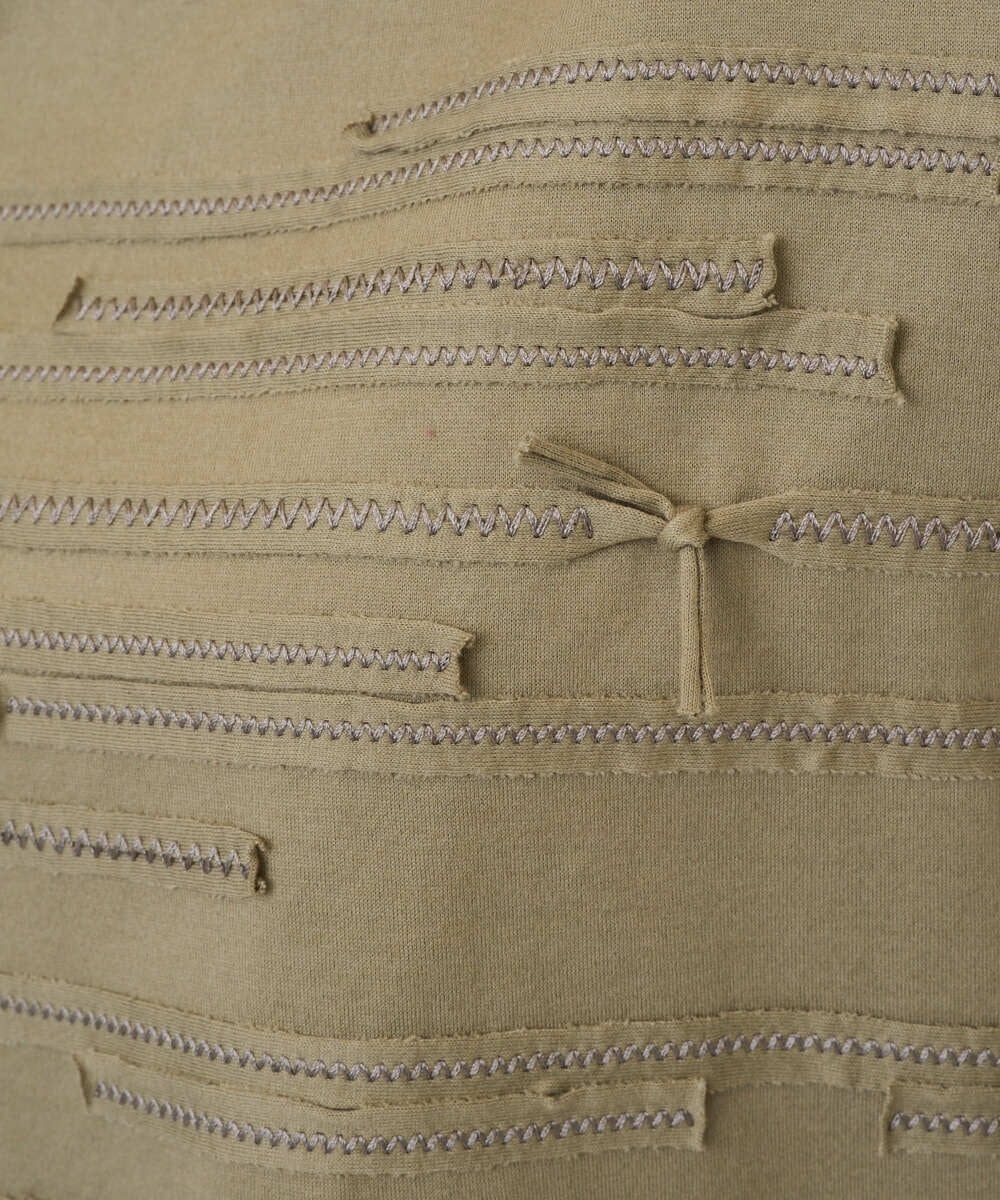 NGKGE53250 GIANNI LO GIUDICE(ジャンニ ロ ジュディチェ) [洗える・日本製]シルケット天竺カットソー カーキ