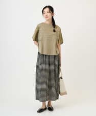 NGKGE53250 GIANNI LO GIUDICE(ジャンニ ロ ジュディチェ) [洗える・日本製]シルケット天竺カットソー カーキ