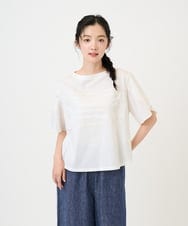 NGKGE53250 GIANNI LO GIUDICE(ジャンニ ロ ジュディチェ) [洗える・日本製]シルケット天竺カットソー ホワイト