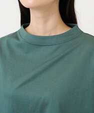 NGKGE55180 GIANNI LO GIUDICE(ジャンニ ロ ジュディチェ) [洗える・日本製]クールローレル天竺ロゴカットソー グリーン