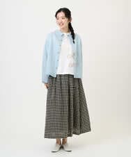 NGKGE55180 GIANNI LO GIUDICE(ジャンニ ロ ジュディチェ) [洗える・日本製]クールローレル天竺ロゴカットソー ホワイト