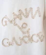 NGKGE55180 GIANNI LO GIUDICE(ジャンニ ロ ジュディチェ) [洗える・日本製]クールローレル天竺ロゴカットソー ホワイト