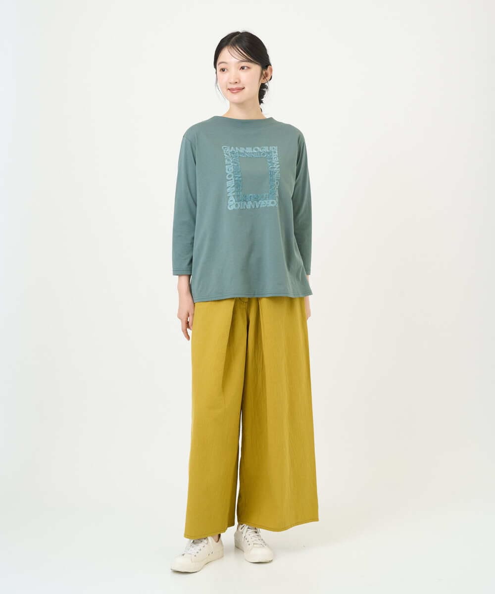 NGKGF34180 GIANNI LO GIUDICE(ジャンニ ロ ジュディチェ) [洗える・日本製]ハイゲージ天竺カットソー イエロー