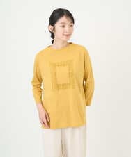 NGKGF34180 GIANNI LO GIUDICE(ジャンニ ロ ジュディチェ) [洗える・日本製]ハイゲージ天竺カットソー イエロー