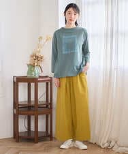 NGKGF34180 GIANNI LO GIUDICE(ジャンニ ロ ジュディチェ) [洗える・日本製]ハイゲージ天竺カットソー イエロー