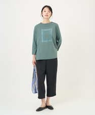 NGKGF34180 GIANNI LO GIUDICE(ジャンニ ロ ジュディチェ) [洗える・日本製]ハイゲージ天竺カットソー イエロー