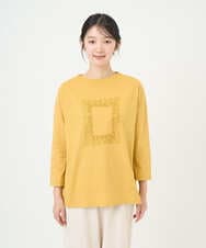 NGKGF34180 GIANNI LO GIUDICE(ジャンニ ロ ジュディチェ) [洗える・日本製]ハイゲージ天竺カットソー イエロー