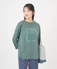 NGKGF34180 GIANNI LO GIUDICE(ジャンニ ロ ジュディチェ) [洗える・日本製]ハイゲージ天竺カットソー カーキ