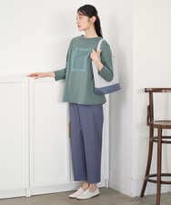 NGKGF34180 GIANNI LO GIUDICE(ジャンニ ロ ジュディチェ) [洗える・日本製]ハイゲージ天竺カットソー カーキ