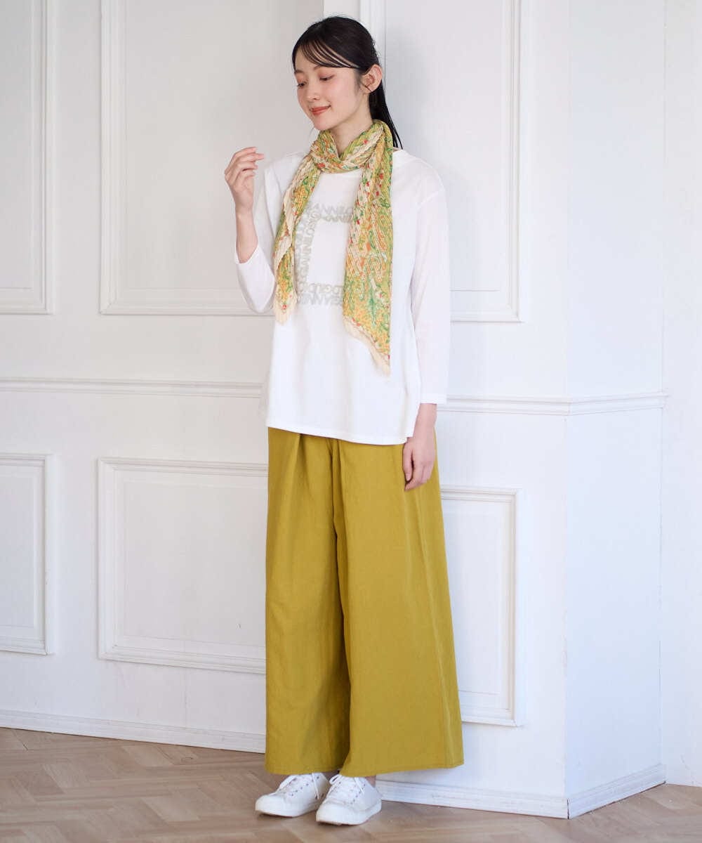 NGKGF34180 GIANNI LO GIUDICE(ジャンニ ロ ジュディチェ) [洗える・日本製]ハイゲージ天竺カットソー ホワイト