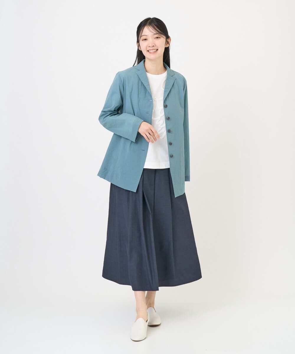 NGKGF35180 GIANNI LO GIUDICE(ジャンニ ロ ジュディチェ) [洗える・日本製]サイロコンパクトハイゲージ天竺カットソー オレンジ