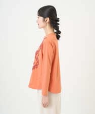 NGKGF35180 GIANNI LO GIUDICE(ジャンニ ロ ジュディチェ) [洗える・日本製]サイロコンパクトハイゲージ天竺カットソー オレンジ