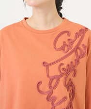 NGKGF35180 GIANNI LO GIUDICE(ジャンニ ロ ジュディチェ) [洗える・日本製]サイロコンパクトハイゲージ天竺カットソー オレンジ