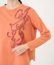 NGKGF35180 GIANNI LO GIUDICE(ジャンニ ロ ジュディチェ) [洗える・日本製]サイロコンパクトハイゲージ天竺カットソー オレンジ