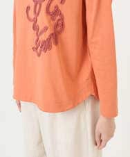 NGKGF35180 GIANNI LO GIUDICE(ジャンニ ロ ジュディチェ) [洗える・日本製]サイロコンパクトハイゲージ天竺カットソー オレンジ