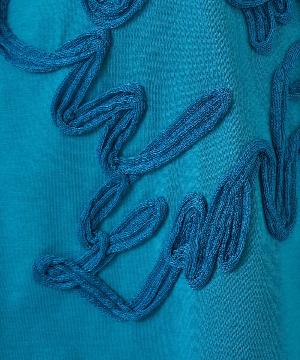 NGKGF35180 GIANNI LO GIUDICE(ジャンニ ロ ジュディチェ) [洗える・日本製]サイロコンパクトハイゲージ天竺カットソー ブルーグリーン