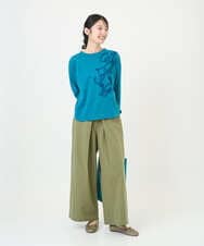 NGKGF35180 GIANNI LO GIUDICE(ジャンニ ロ ジュディチェ) [洗える・日本製]サイロコンパクトハイゲージ天竺カットソー ブルーグリーン