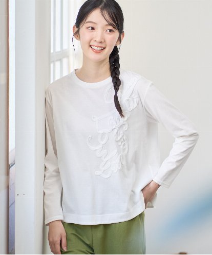 NGKGF35180  [洗える・日本製]サイロコンパクトハイゲージ天竺カットソー