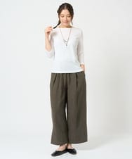 NGKGF56090 GIANNI LO GIUDICE(ジャンニ ロ ジュディチェ) [洗える・日本製]強撚フライスカットソー ネイビー