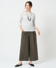 NGKGF56090 GIANNI LO GIUDICE(ジャンニ ロ ジュディチェ) [洗える・日本製]強撚フライスカットソー ネイビー