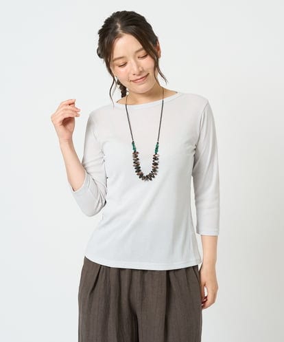 NGKGF56090 GIANNI LO GIUDICE [洗える・日本製]強撚フライスカットソー
