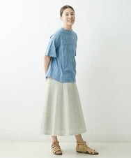 NGKGS30150 GIANNI LO GIUDICE(ジャンニ ロ ジュディチェ) [洗える・日本製]イレギュラーブロックジャガードプルオーバー ブルー