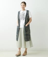 NGKGS32250 GIANNI LO GIUDICE(ジャンニ ロ ジュディチェ) [洗える・日本製]強撚天竺リボン刺繍カットソー ホワイト